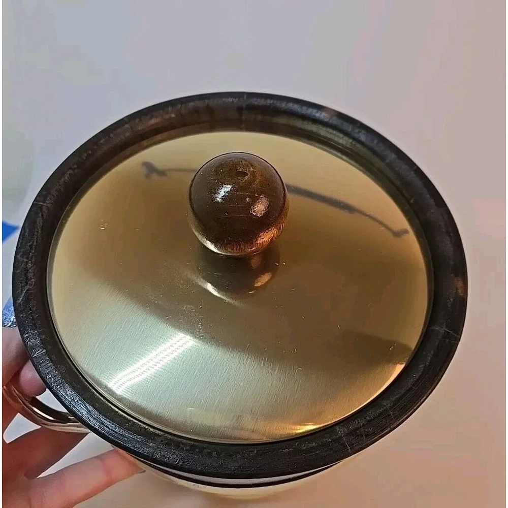 Vintage Kraftware Wood & Metal Barrel Style Ice‎ Bucket 8